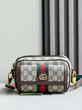 Gucci PVC front pocket camera bag